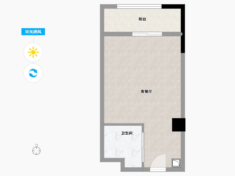 河南省-驻马店市-信合・清河韵-40.80-户型库-采光通风