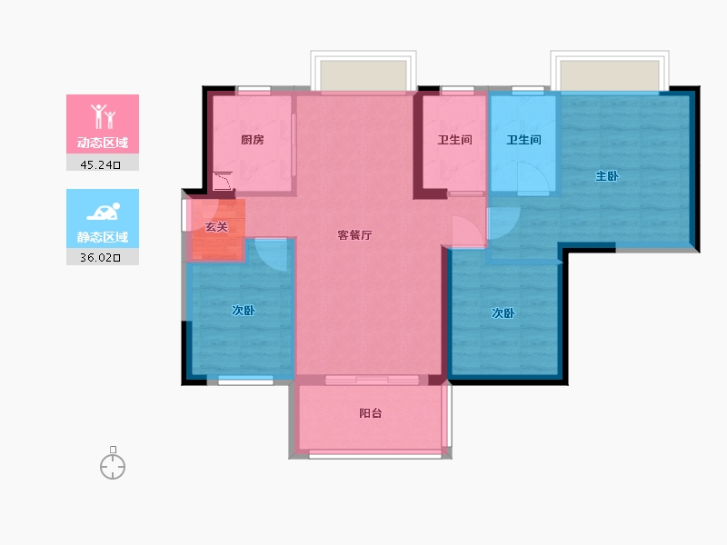 广东省-东莞市-嘉宏锦时-72.41-户型库-动静分区