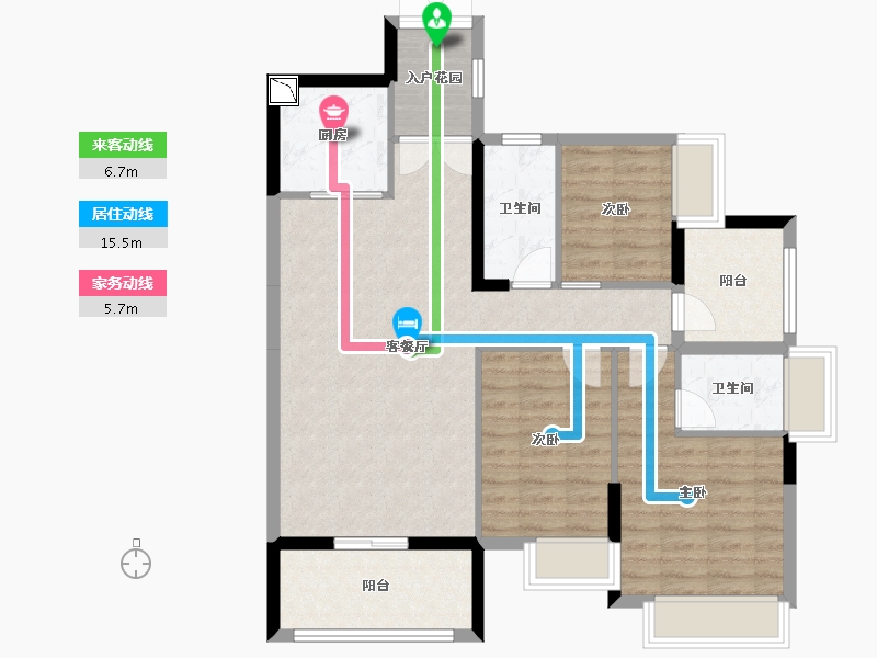 广东省-惠州市-民泰·九峰-92.99-户型库-动静线