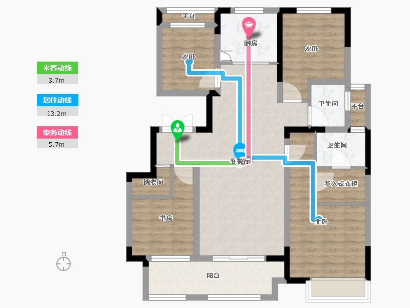 江苏省-常州市-溧阳吾悦首府-100.01-户型库-动静线