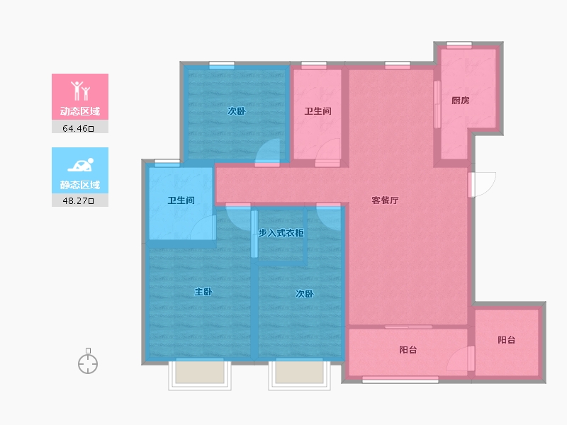 山东省-聊城市-嘉和城-99.71-户型库-动静分区