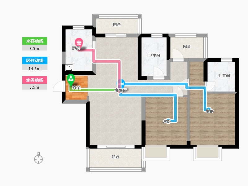 广东省-惠州市-保利天汇-80.80-户型库-动静线