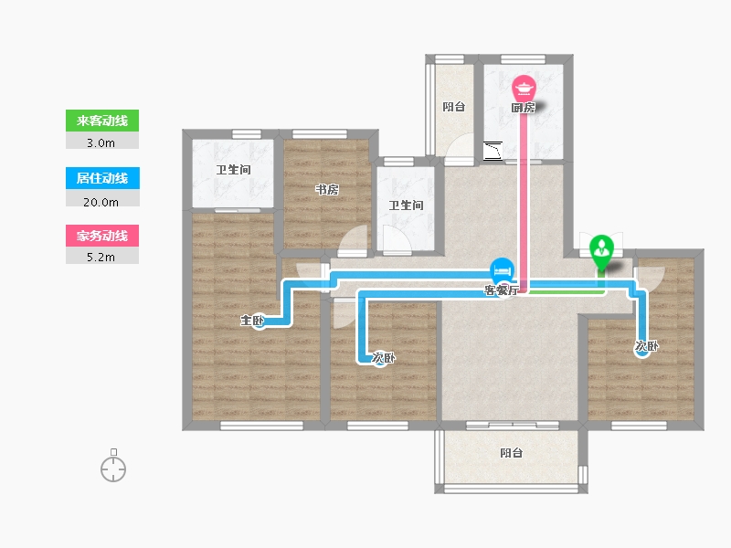 四川省-成都市-青白江万科时代之光-96.46-户型库-动静线