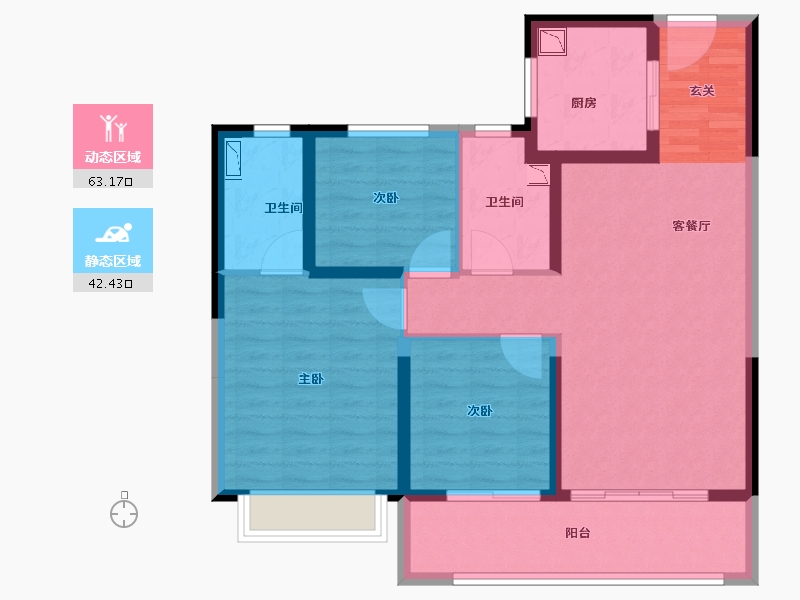 浙江省-温州市-君悦339-94.00-户型库-动静分区