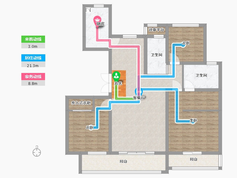 河北省-承德市-君御府-105.33-户型库-动静线