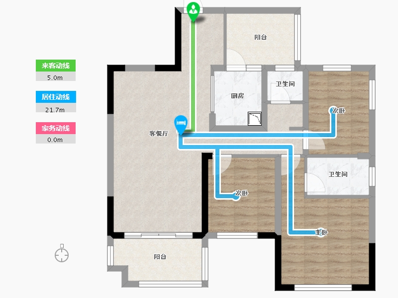 四川省-眉山市-中城国际社区-89.06-户型库-动静线