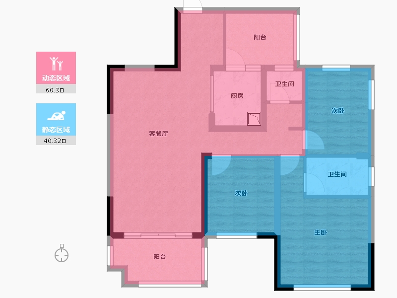 四川省-眉山市-中城国际社区-89.06-户型库-动静分区