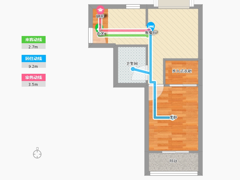 上海-上海市-天山五村-34.53-户型库-动静线