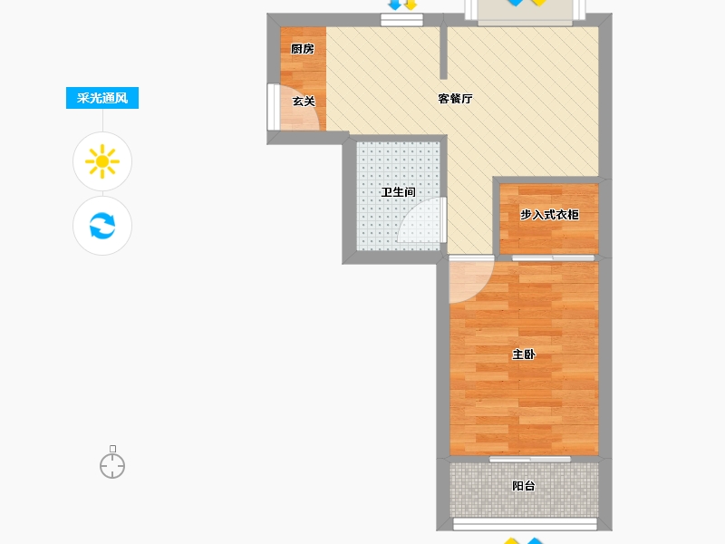 上海-上海市-天山五村-34.53-户型库-采光通风