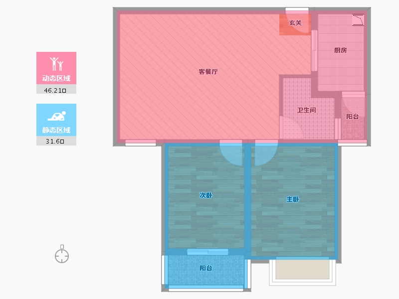 河南省-郑州市-盛世年华-68.00-户型库-动静分区