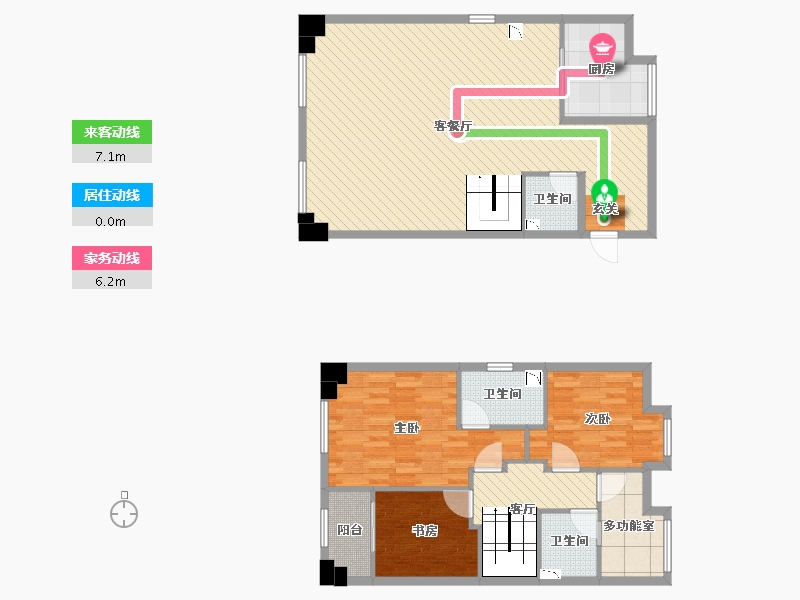 福建省-厦门市-龙湖春江郦城-126.38-户型库-动静线