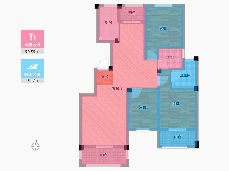 江西省-上饶市-万象新城-91.75-户型库-动静分区