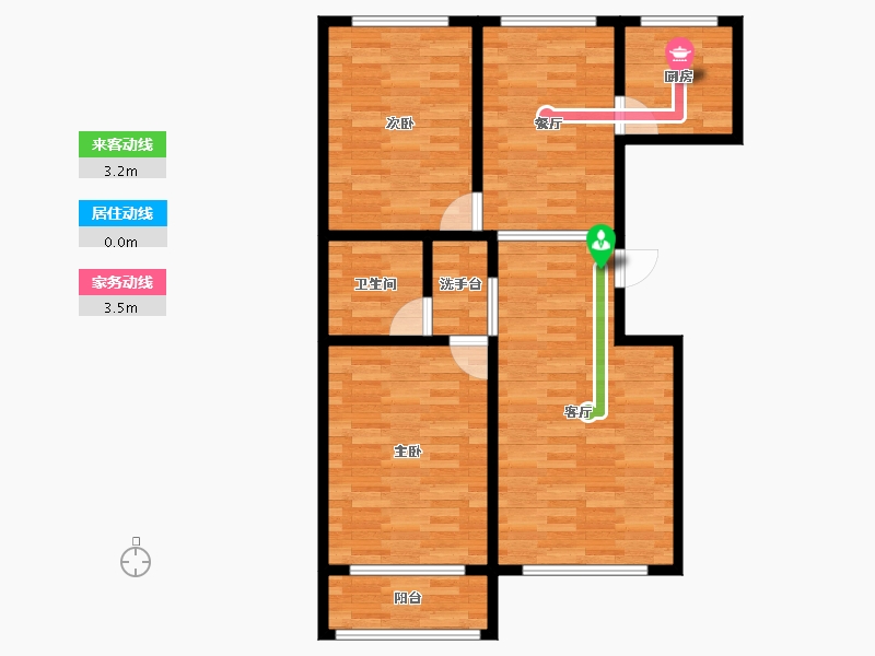 河北省-廊坊市-燕都鑫城-64.22-户型库-动静线