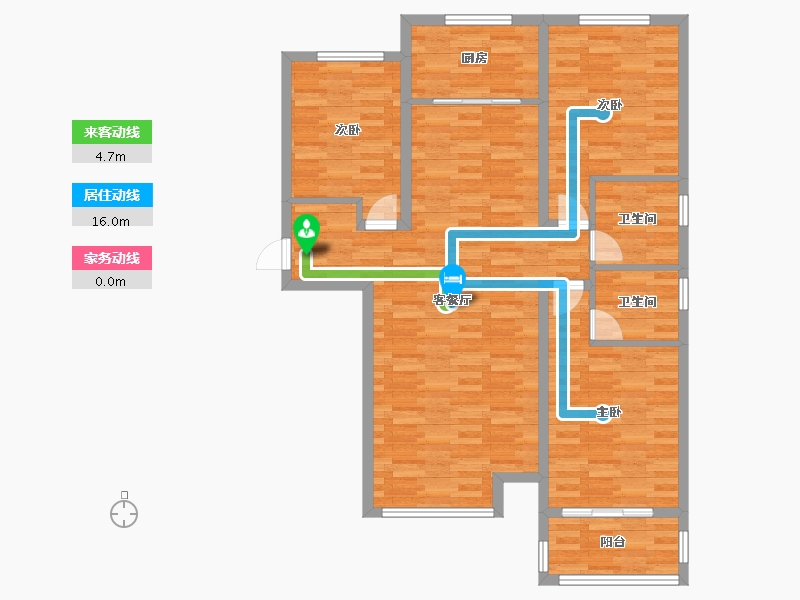 浙江省-杭州市-水印城-101.00-户型库-动静线