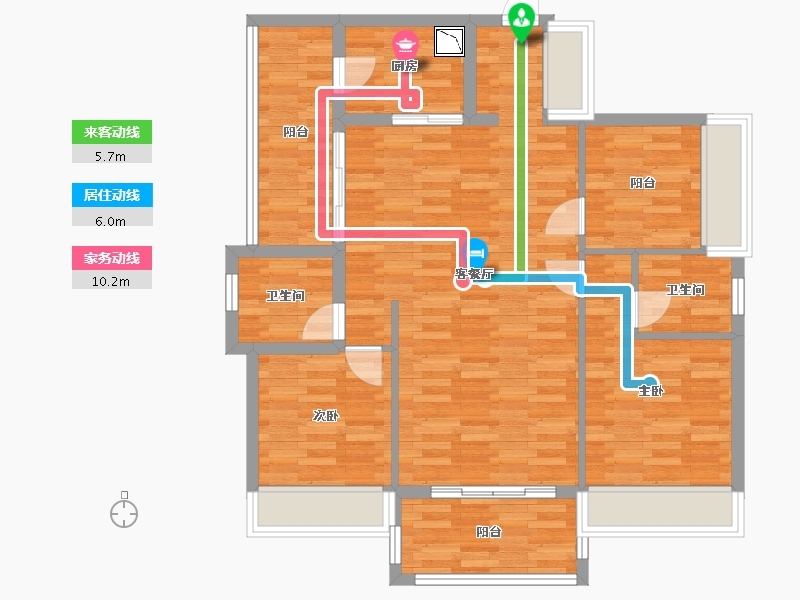 广东省-河源市-长胜国际-91.55-户型库-动静线