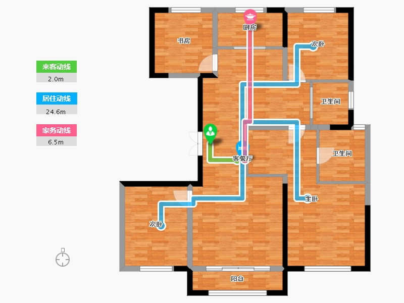 内蒙古自治区-包头市-伊泰-112.00-户型库-动静线