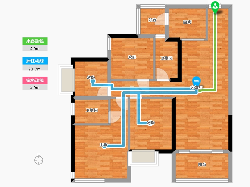 湖南省-长沙市-保利大都汇-89.01-户型库-动静线