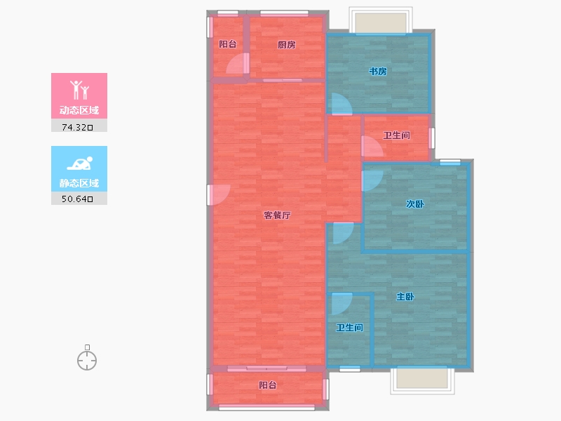 湖北省-黄冈市-海西商贸城-115.01-户型库-动静分区