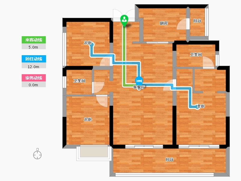 四川省-成都市-青秀阅山-100.76-户型库-动静线