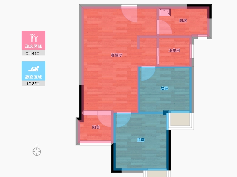 广东省-深圳市-丰盛懿园-46.31-户型库-动静分区