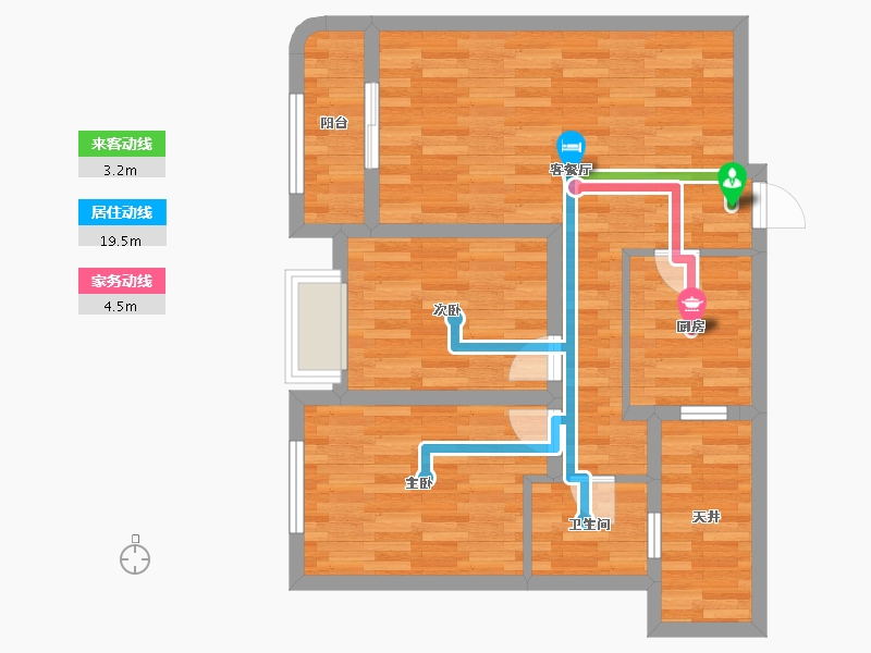 河北省-秦皇岛市-远洋朗越-67.09-户型库-动静线