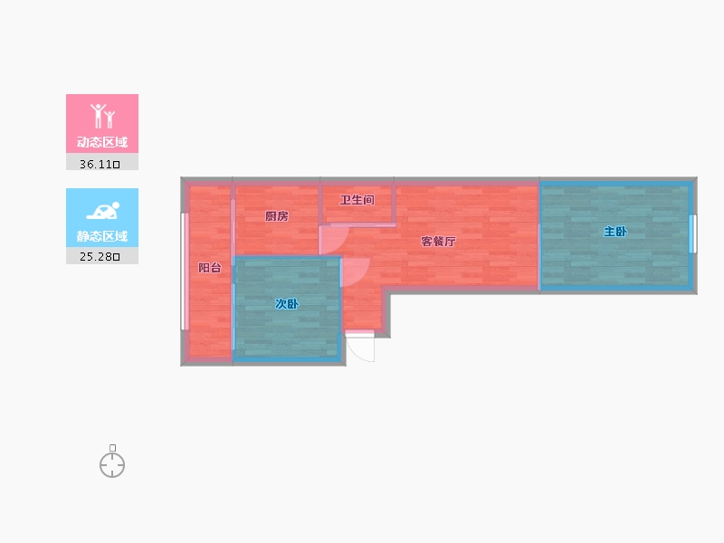 天津-天津市-爱国里-55.32-户型库-动静分区