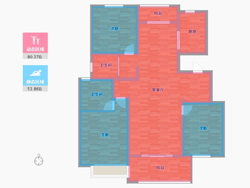 安徽省-滁州市-上东城-120.48-户型库-动静分区