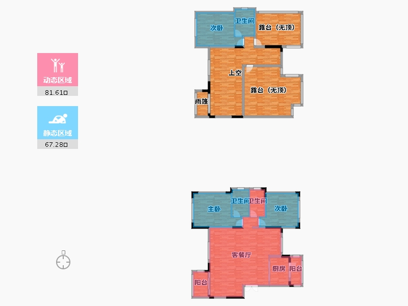 四川省-自贡市-燊海森林-228.44-户型库-动静分区