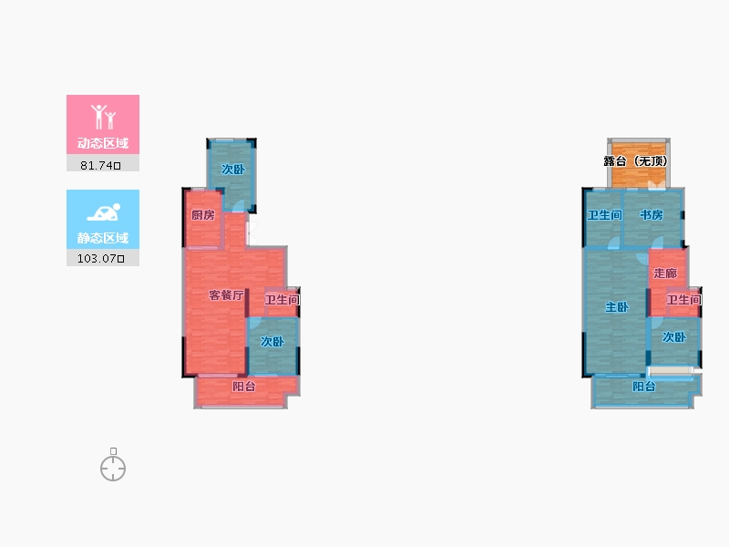 广西壮族自治区-桂林市-桂林万达城-176.44-户型库-动静分区