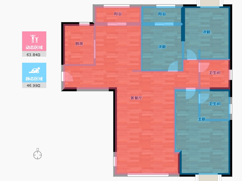 福建省-龙岩市-城发福郡-100.00-户型库-动静分区