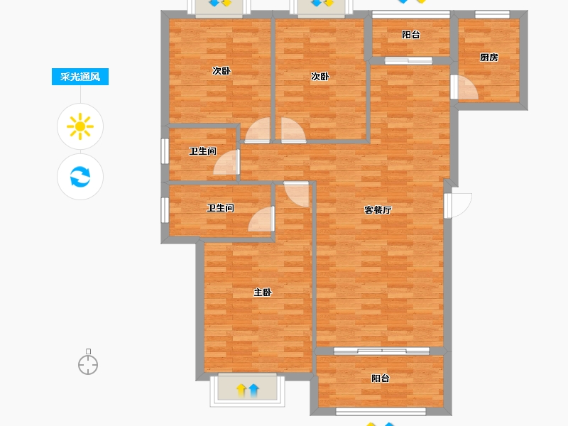 福建省-三明市-中青悦府-99.12-户型库-采光通风