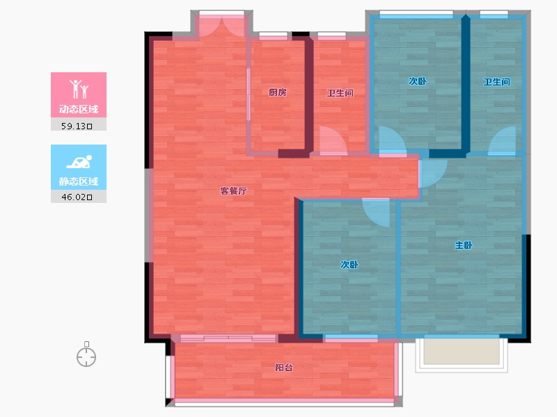 广西壮族自治区-贺州市-悦城-94.14-户型库-动静分区