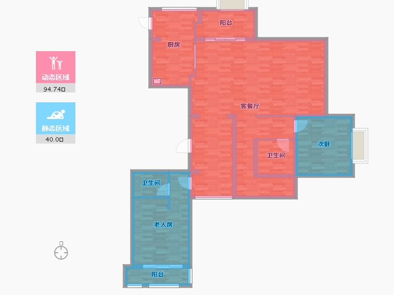 安徽省-芜湖市-未来城-120.86-户型库-动静分区