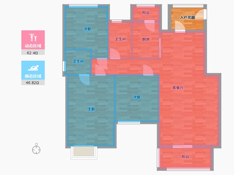 山东省-济宁市-名仕城-103.08-户型库-动静分区