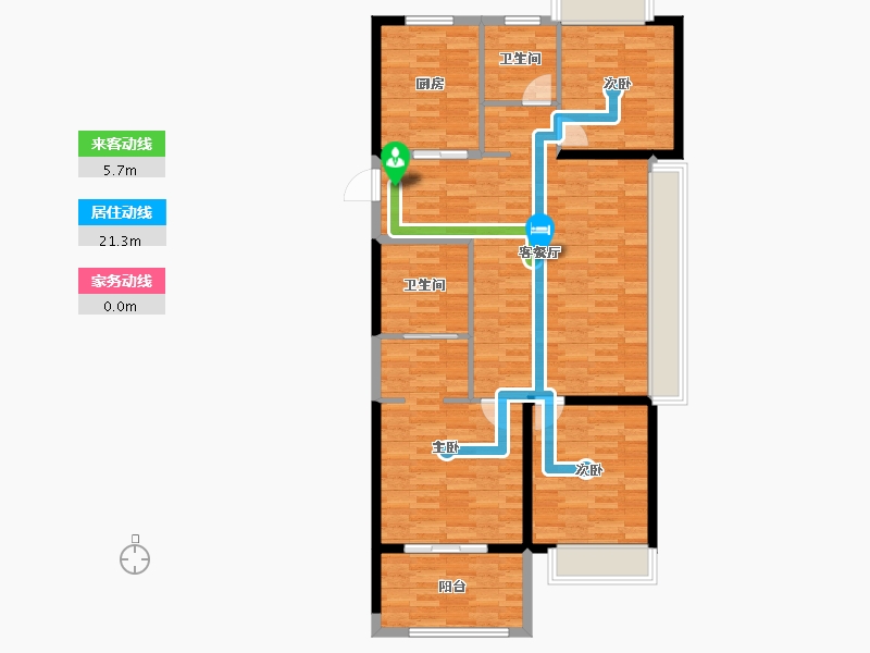 福建省-厦门市-龙湖春江天玺-107.69-户型库-动静线