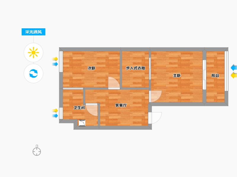 福建省-泉州市-格林春天-44.30-户型库-采光通风