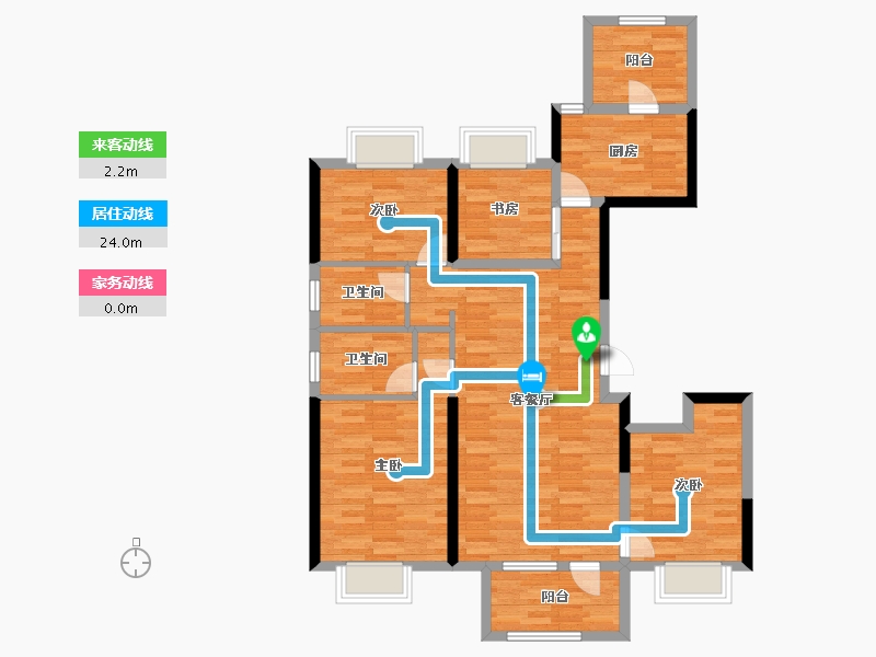 辽宁省-沈阳市-碧桂园公园里-101.93-户型库-动静线