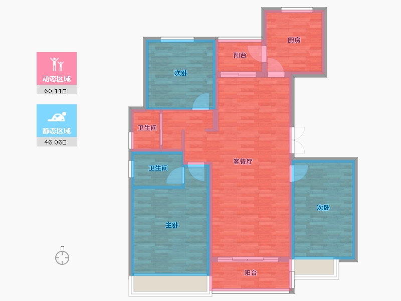 河南省-周口市-广商逸墅-95.26-户型库-动静分区