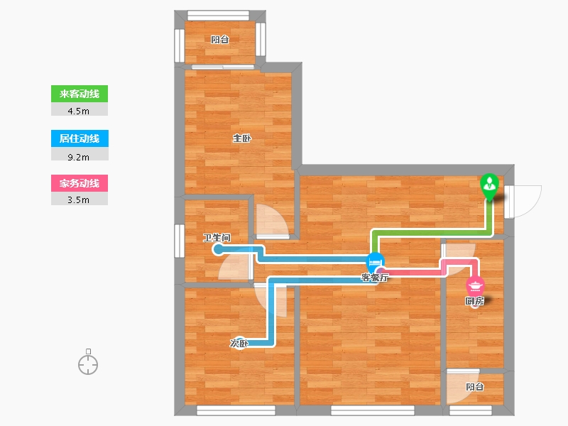 河北省-保定市-北京理想城-49.23-户型库-动静线