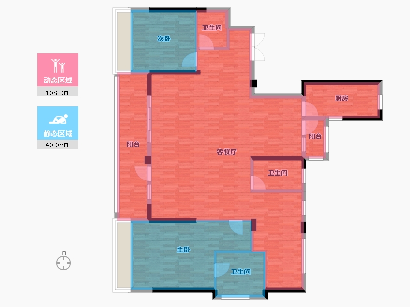 浙江省-湖州市-金辰湾-135.03-户型库-动静分区