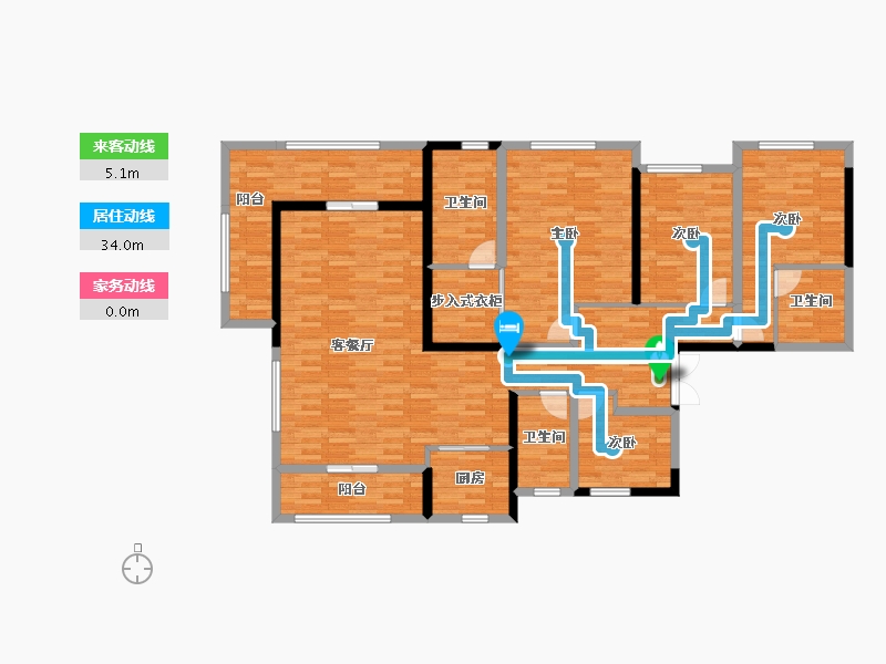 四川省-成都市-远大中央公园-146.45-户型库-动静线