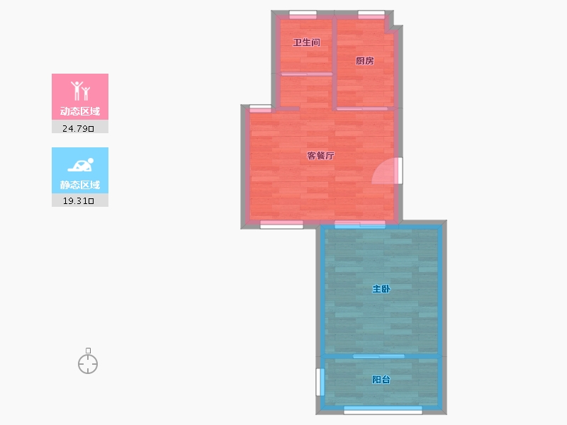 浙江省-宁波市-横港新家园-38.56-户型库-动静分区