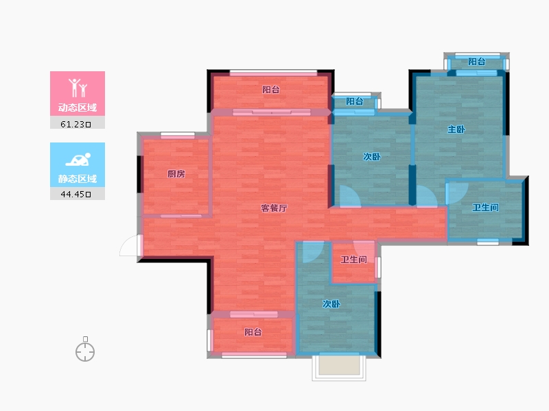 广东省-江门市-翡翠明珠-93.08-户型库-动静分区