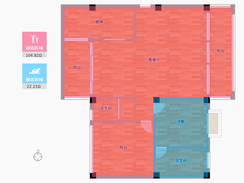 云南省-昆明市-万城幸福里-118.40-户型库-动静分区