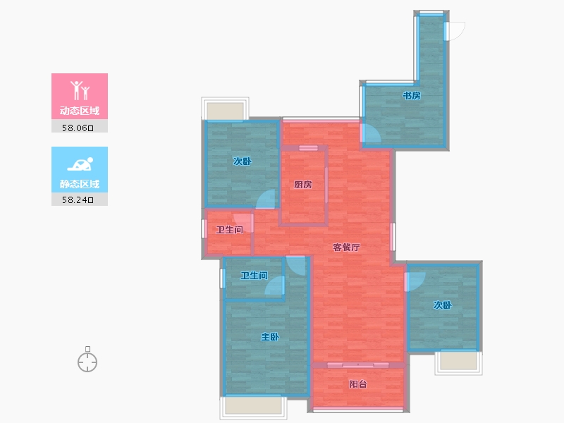 江西省-鹰潭市-东升公元尚城-103.99-户型库-动静分区