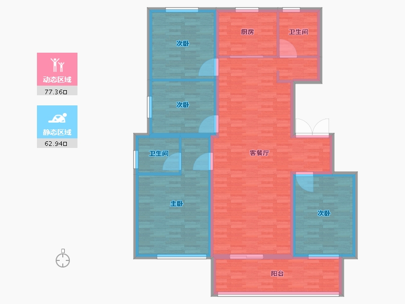 山东省-临沂市-南湖尚城-127.01-户型库-动静分区