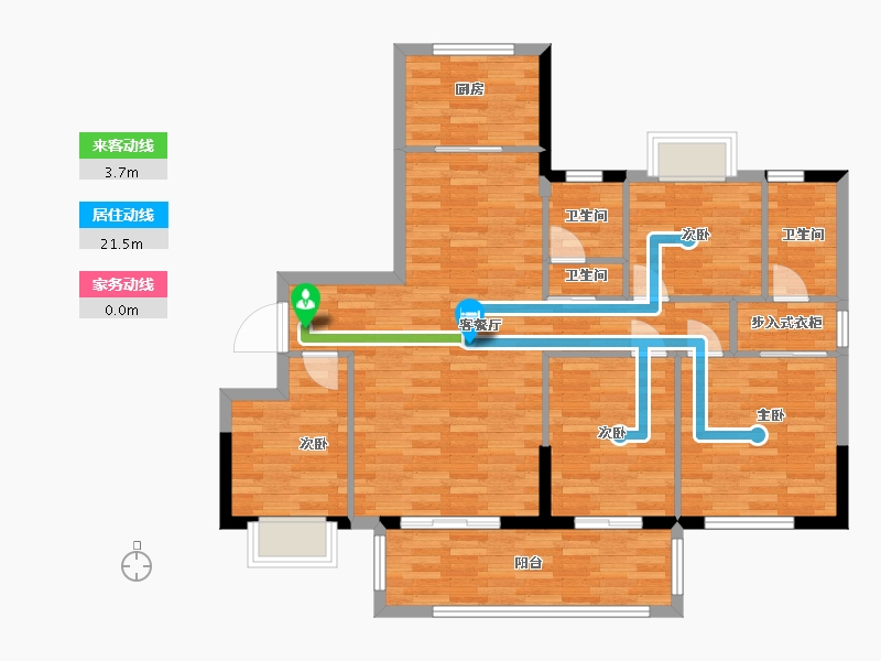 福建省-三明市-世茂璀璨元成-99.81-户型库-动静线