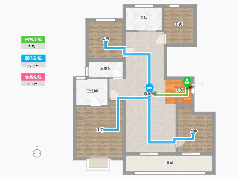 浙江省-宁波市-金地华著-103.01-户型库-动静线