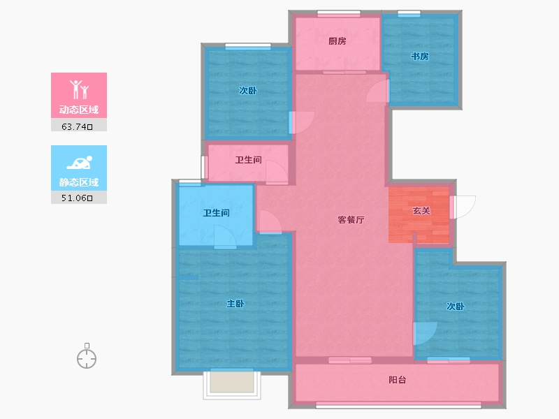 浙江省-宁波市-金地华著-103.01-户型库-动静分区