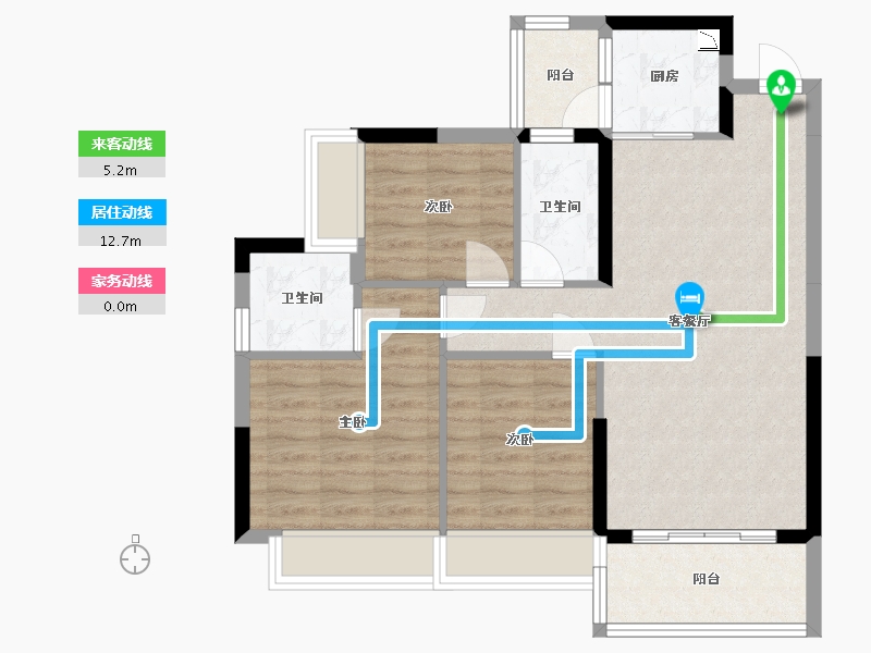 广西壮族自治区-梧州市-柏悦湾-78.39-户型库-动静线